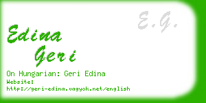 edina geri business card